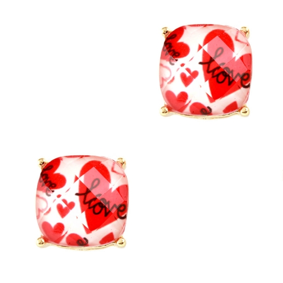 Unbranded Jewelry - Love Graphic Earrings